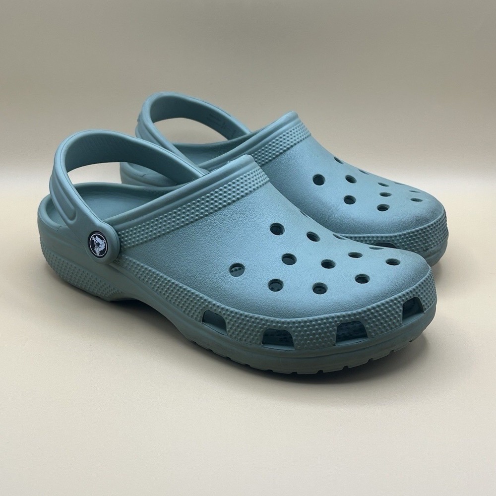 Crocs Classic Clogs Green Slip On Sandals - Women's Size 9 Men's Size 7 USED